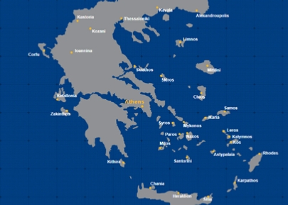 Aegean Airlines Domestic Network Map